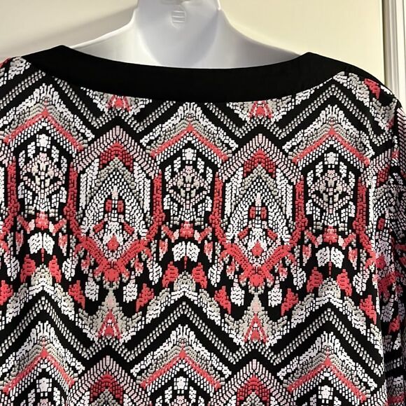 Alfred Dunner Women’s Abstract BoatNeck 3/4 Sleeves Pullover Shirt- LP - Picture 8 of 13